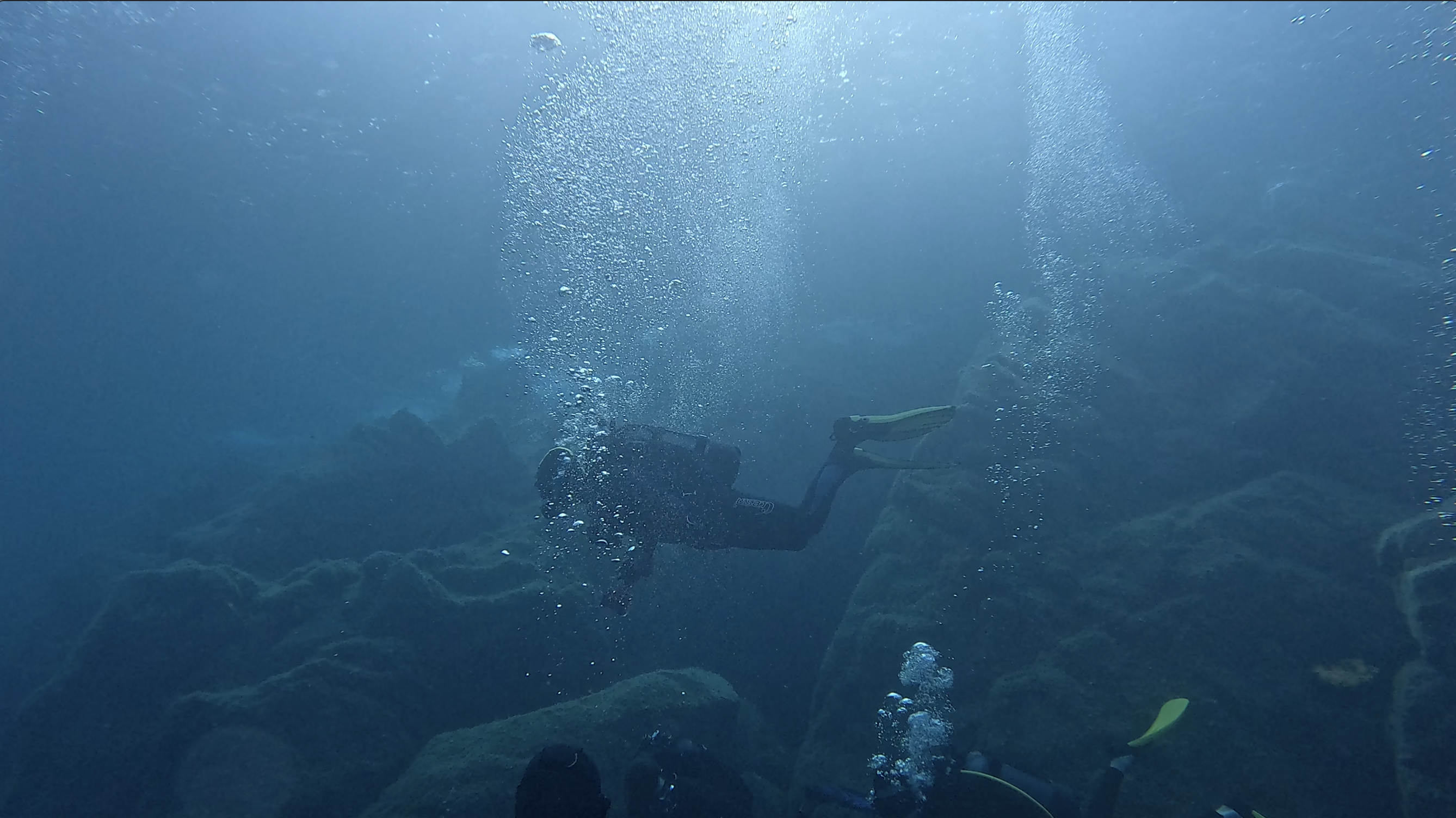 Bubbles diving